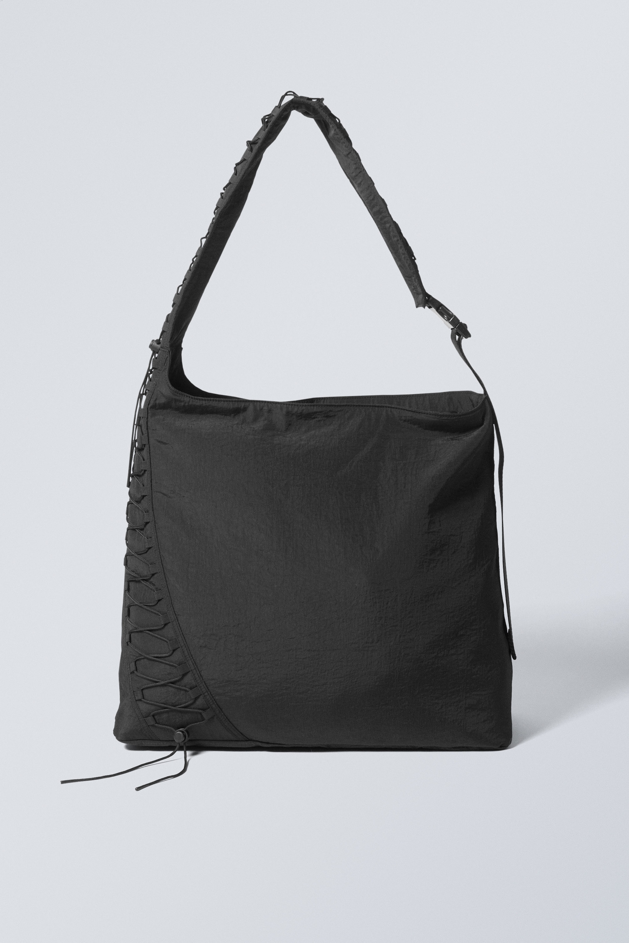 Black - Dawa Drawstring Shoulder Bag - 2
