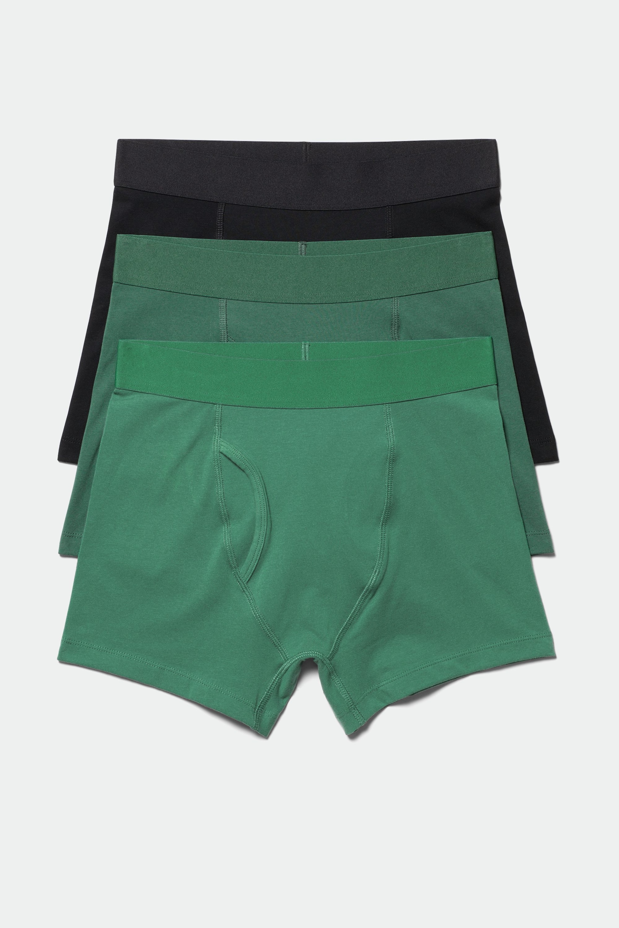 Black & 2 x green - 3-pack Boxer Briefs - 0
