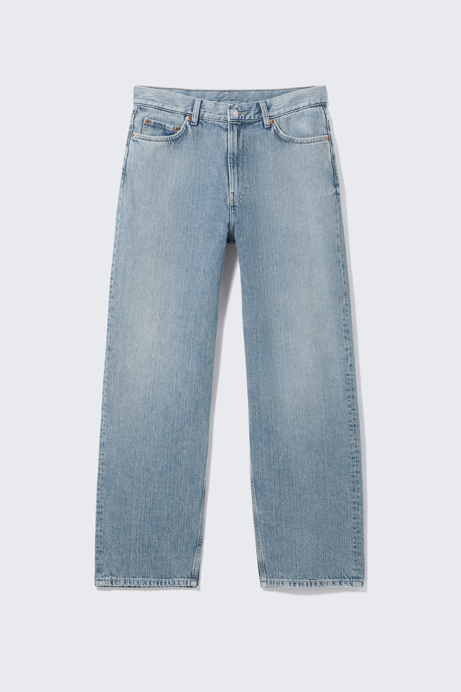 BoTT Loose-Fit Jean サイズ34 Washed Blue time loose bootcut leg jeans - Jackpot Blue - Medium Blue | Weekday EU