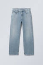 Blue Fade - Medium Blue - Galaxy Loose Straight Leg Jeans - 11
