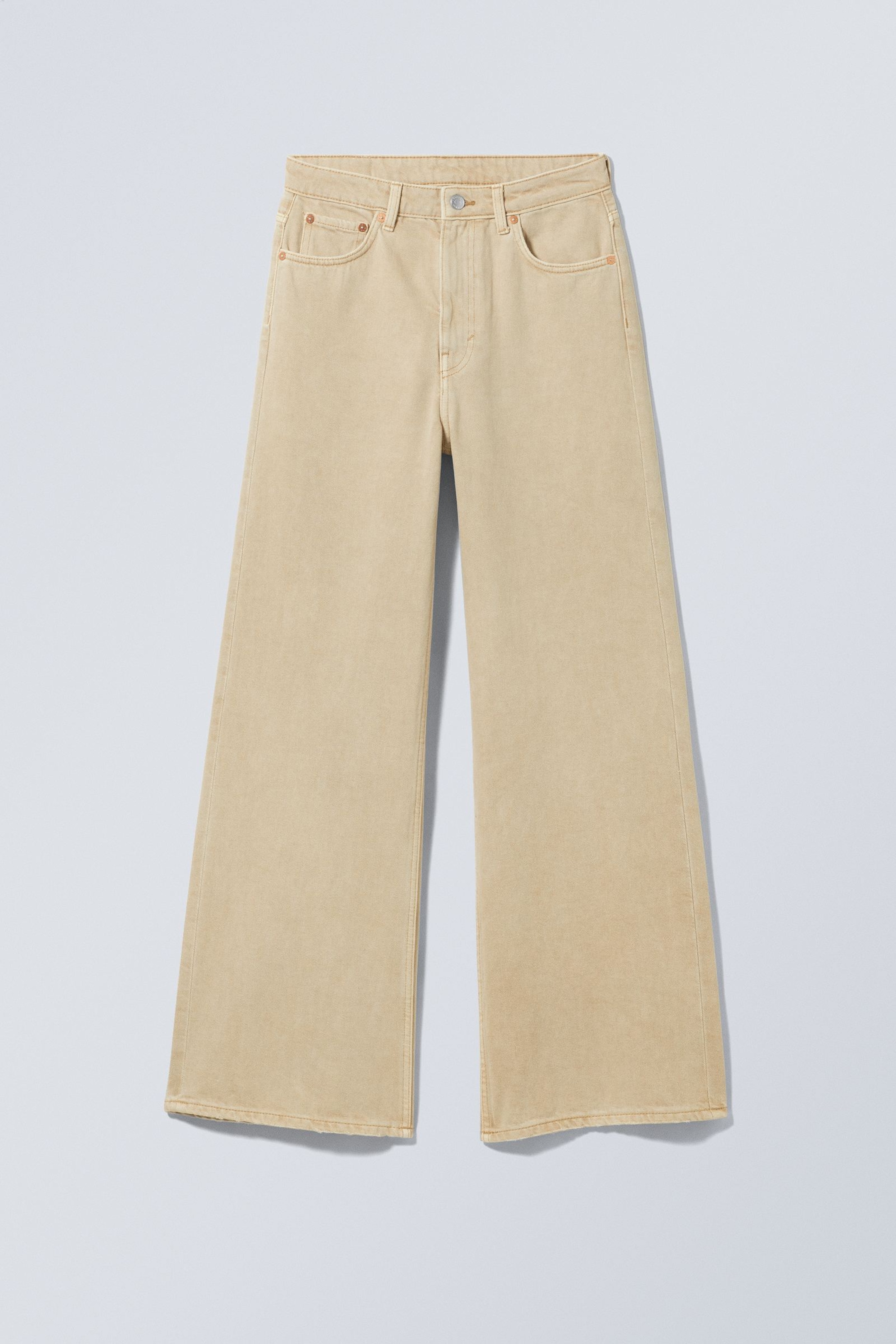 Sonnengebleichte Rogge - Jeans Ace mit hohem Bund - 0