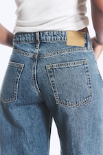 Pony Blue - Mittelblau - Paz Mid Waist Wide Jeans - 4