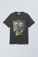 Raw Animals Energy - T-shirt oversize à imprimé graphique - 0