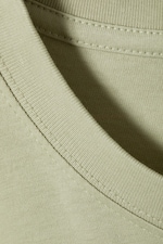 Dunkelgrün - Mittelschweres lockeres T-Shirt - 1