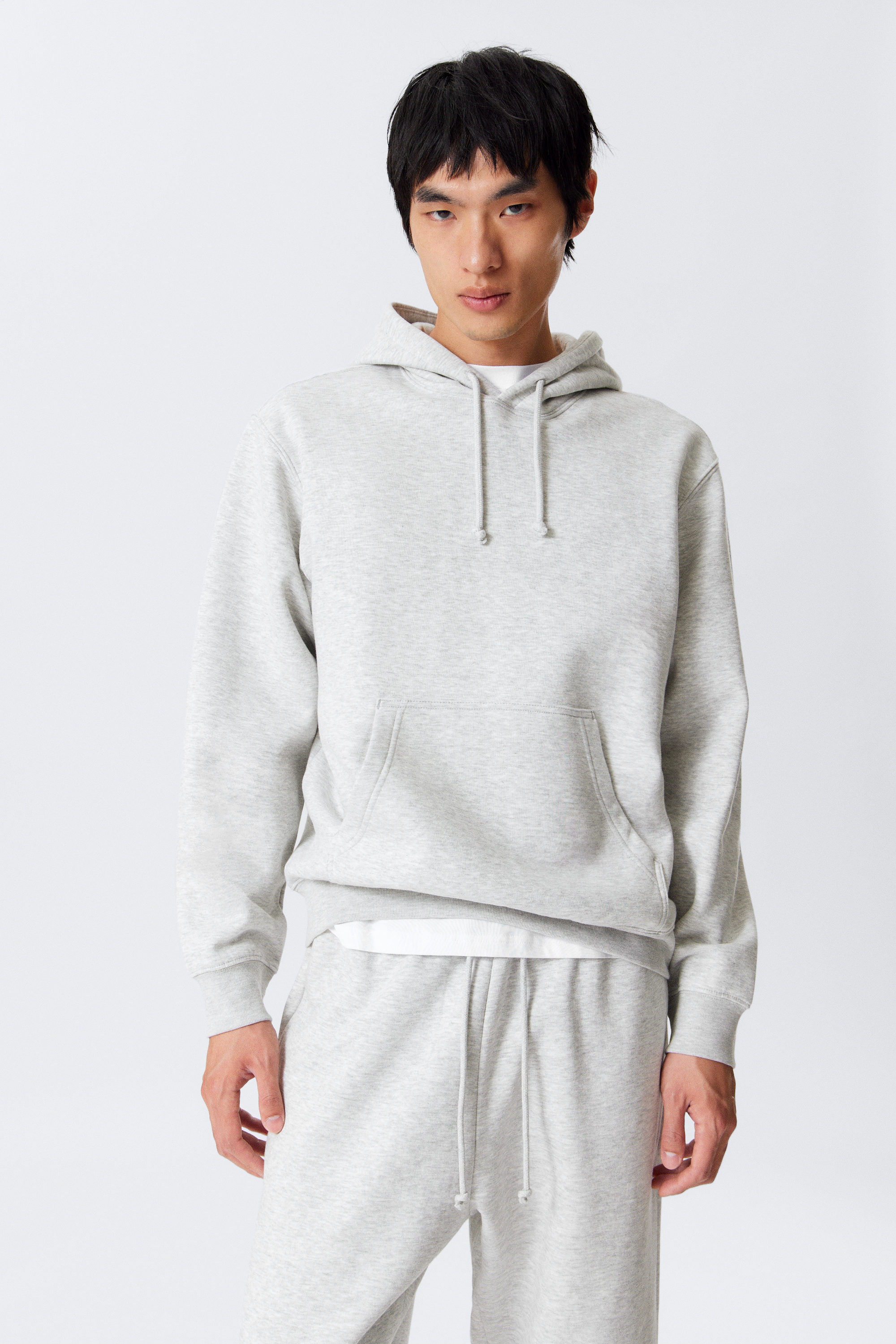 Grey Melange - ClassicHoodie - 1