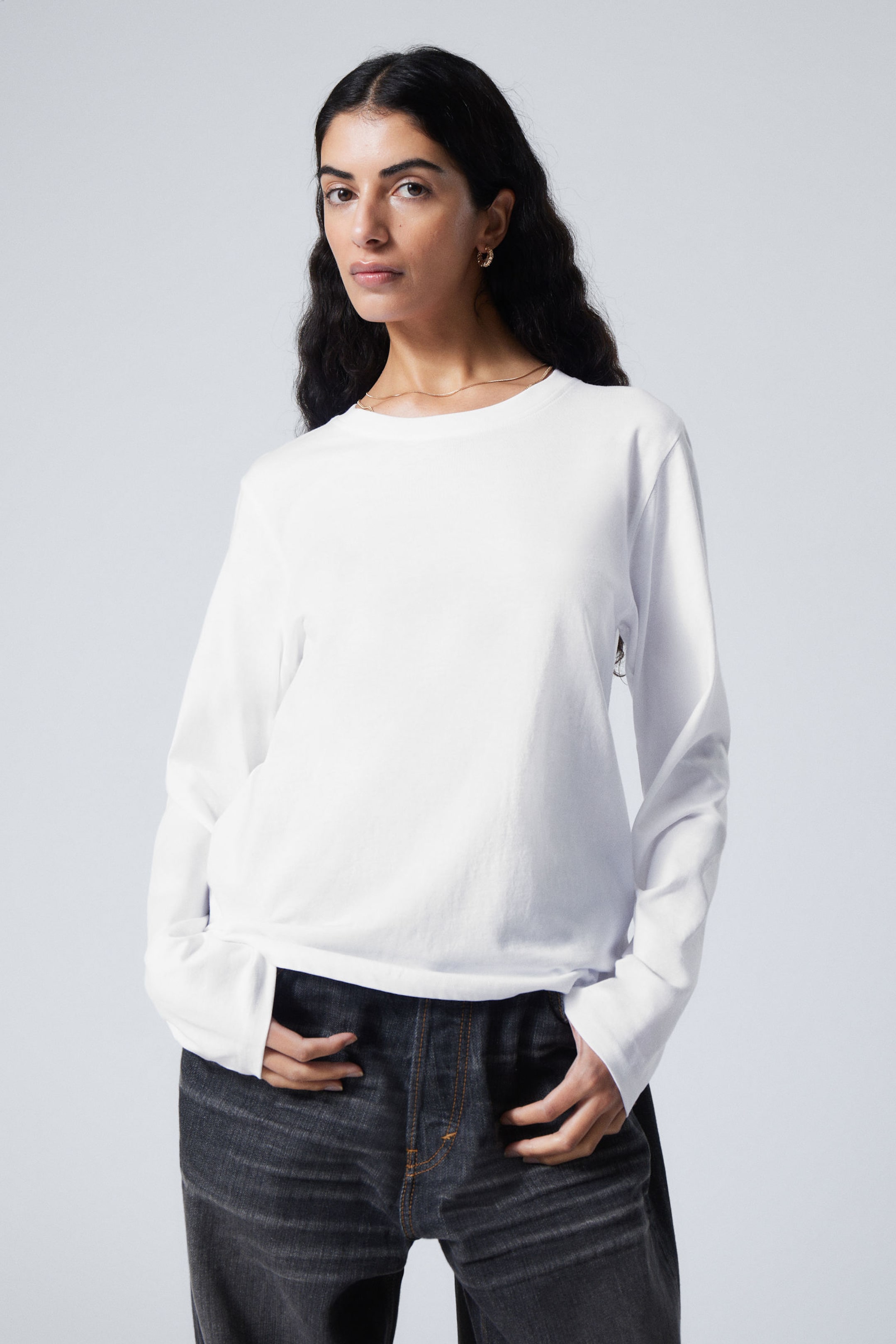 Weiß - Langarmshirt Standard Essence - 2