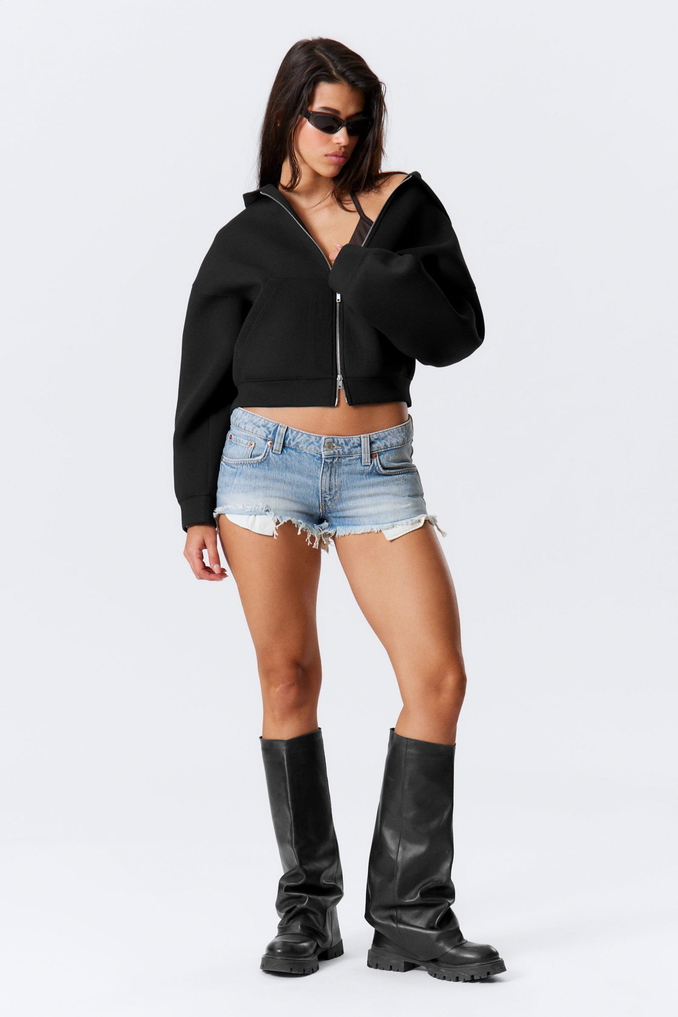 #272627 - Oversized Scuba Zip-Hoodie - 2