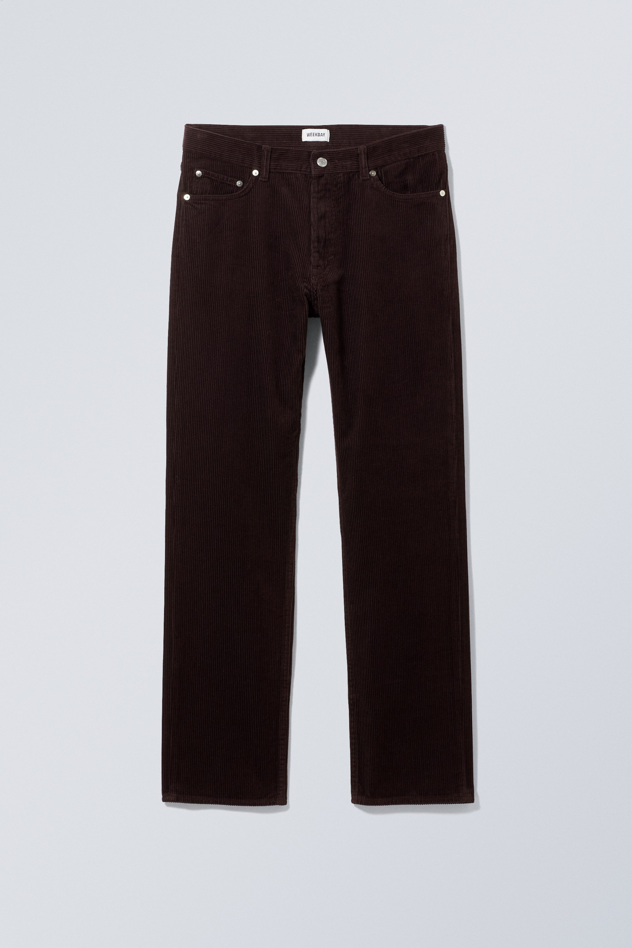 Dark brown - Klean Regular Cord Trousers - 0