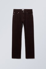 Dark brown - Klean Regular Cord Trousers - 0
