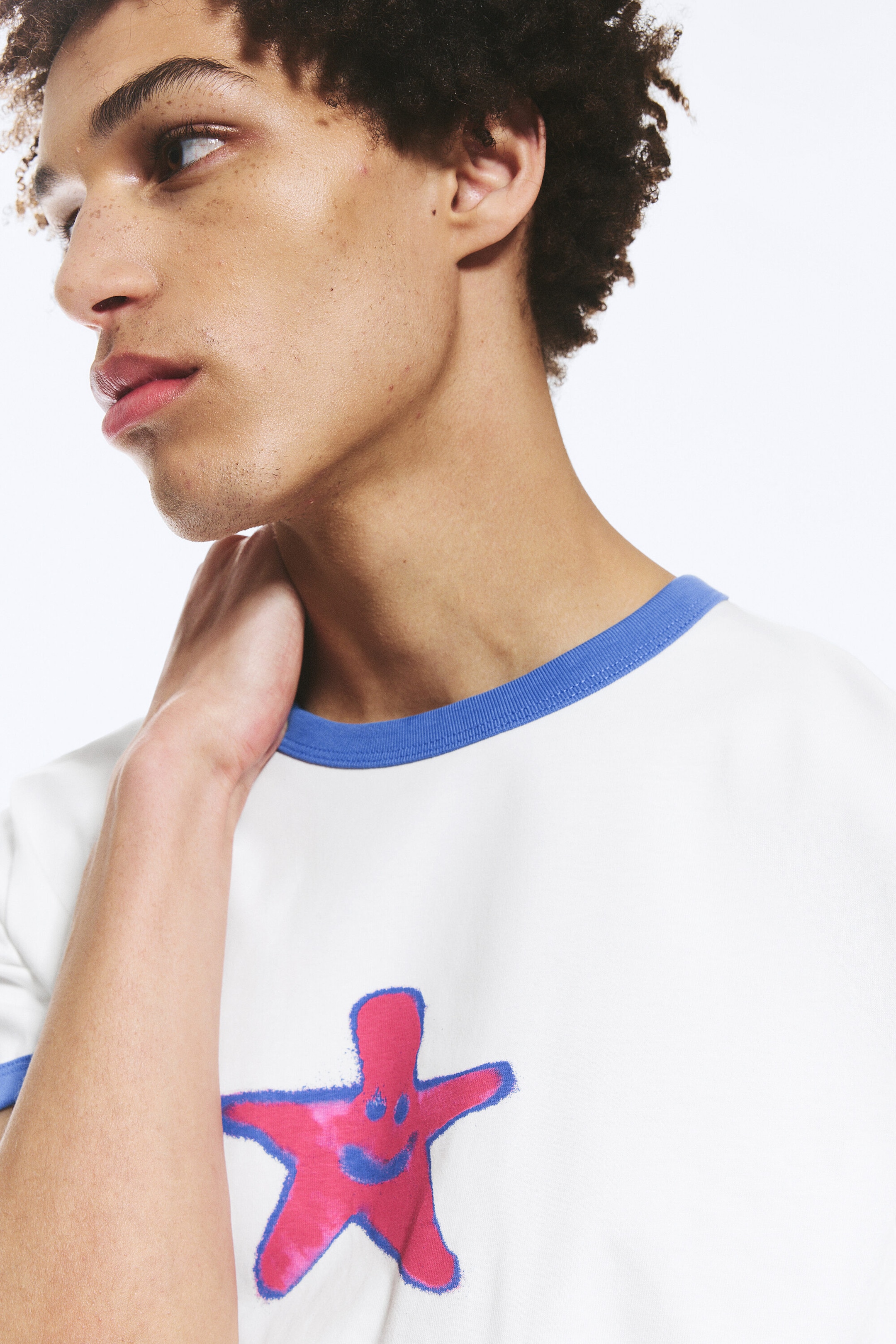 Vit - Star - Grafisk t-shirt - 2