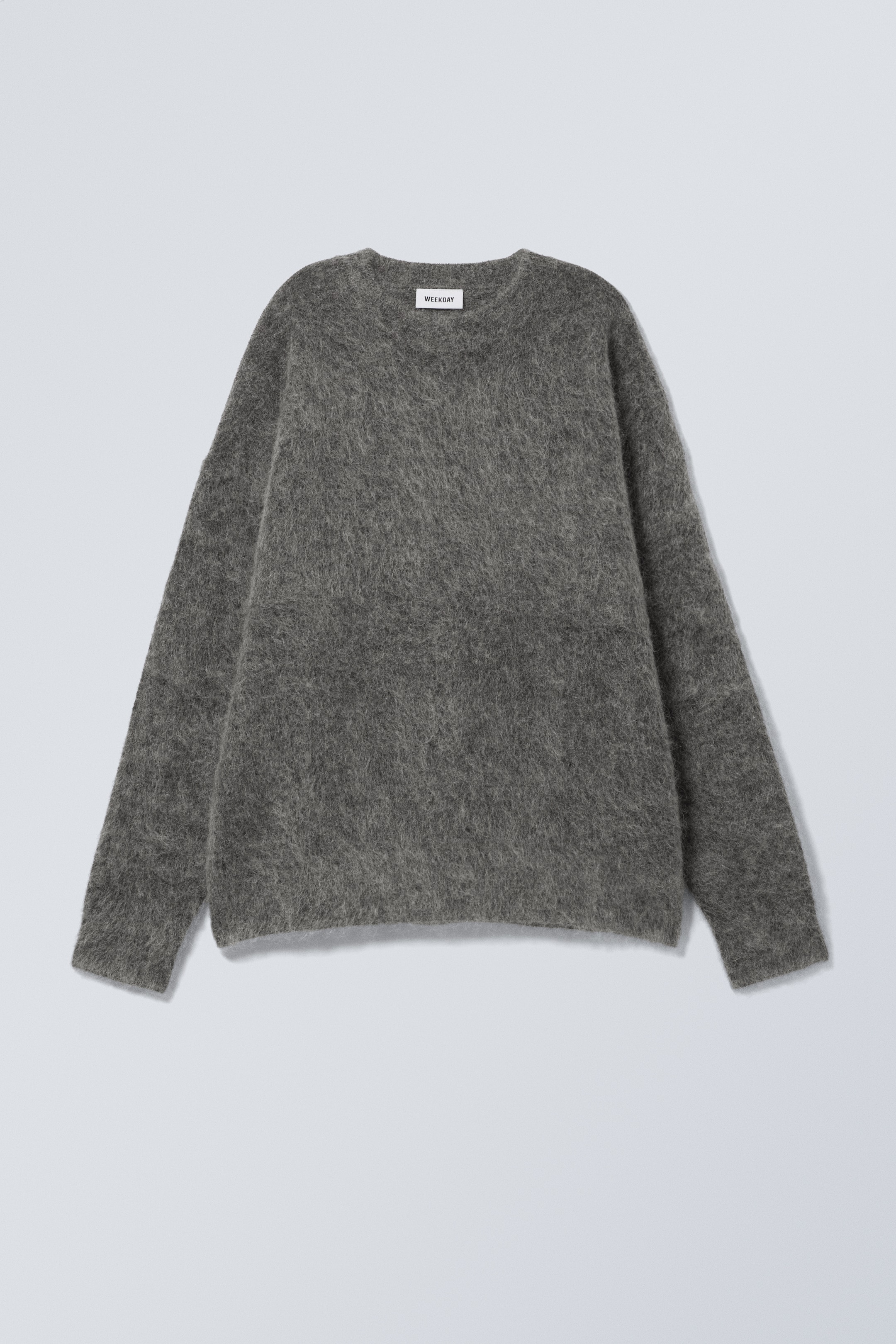 Ver imagen más grande: Oversized Knitted Mohair Blend Sweater - Gris oscuro - MUJER | H&M ES 1