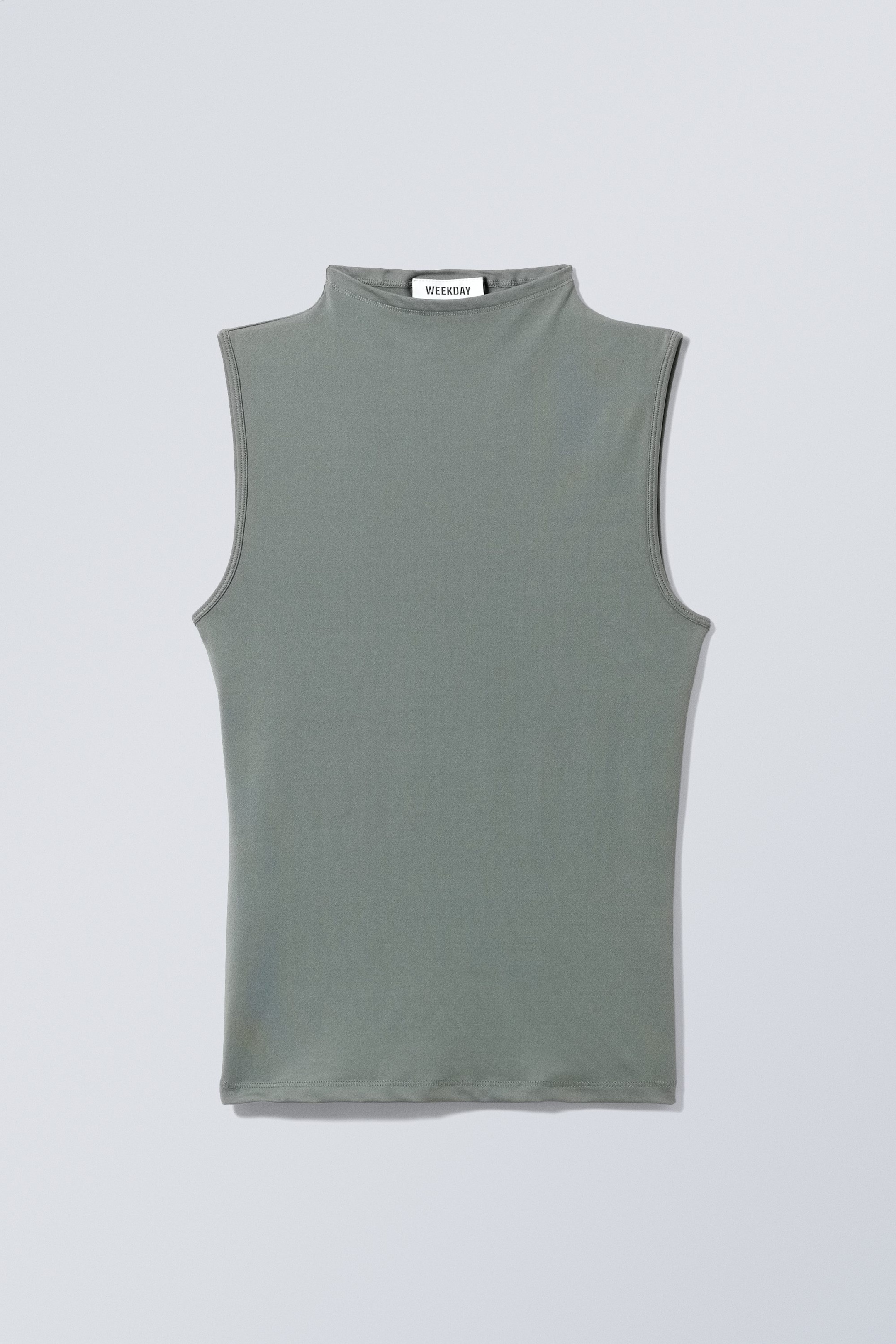 Grijs - Jennifer top met mock neck - 0