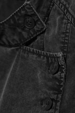 Verwaschenes Schwarz - Doppelreihige Kurzjacke - 1