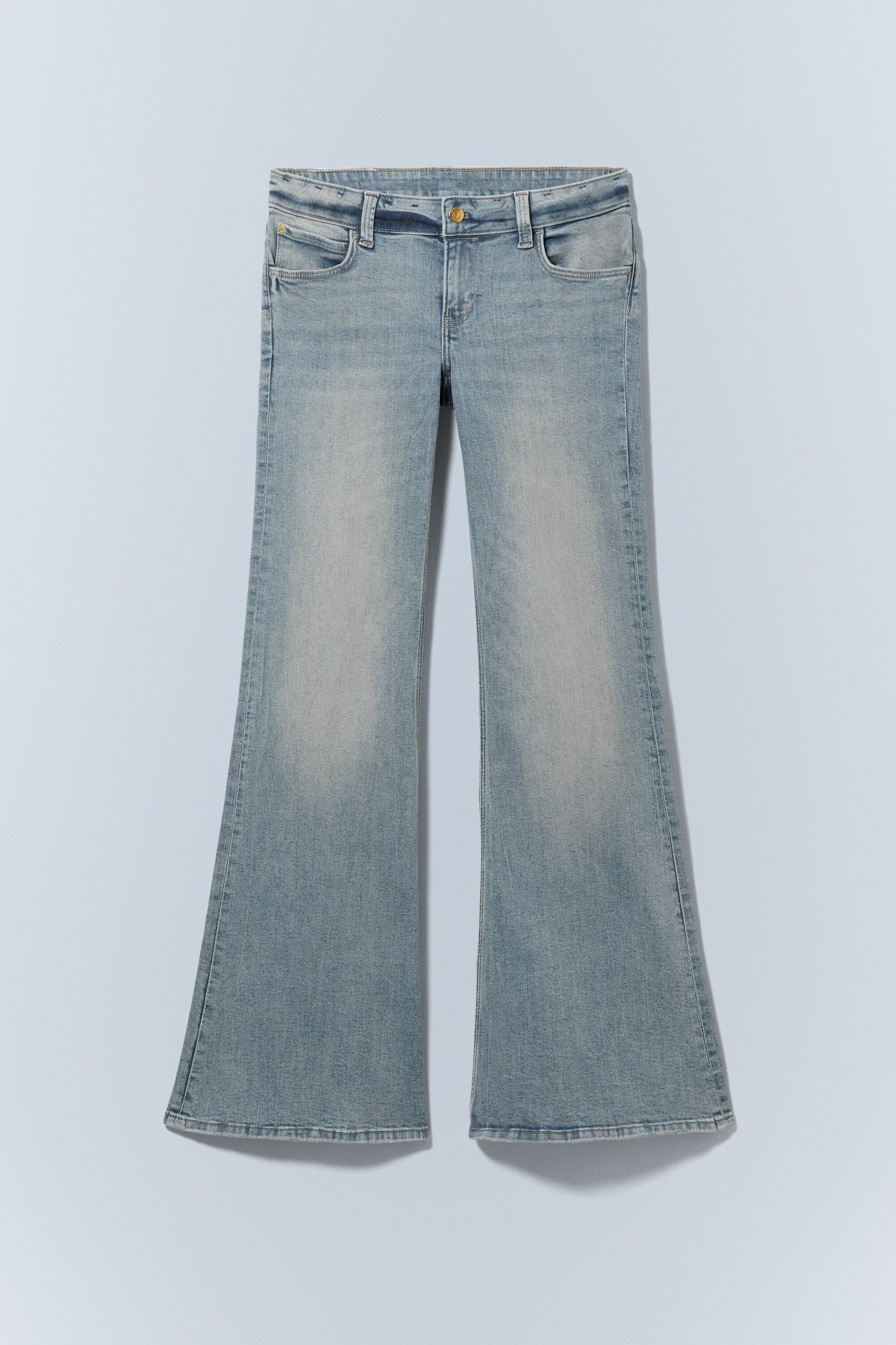 flare low rise coated flared skinny jeans - Coated Black - Black