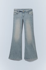 Grime – Blau - LENI - LOW RISE FLARED SKINNY JEANS - 0