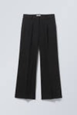 Black - Relaxed Fit Suiting Trousers - 0