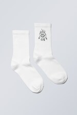 Happy Flame - Graphic Sport Sock - 0