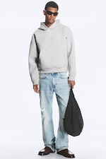 Hellgrau meliert - Simon – Scuba-Hoodie - 0