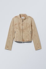 Beige Treatment - Clover MC Jacket - 0