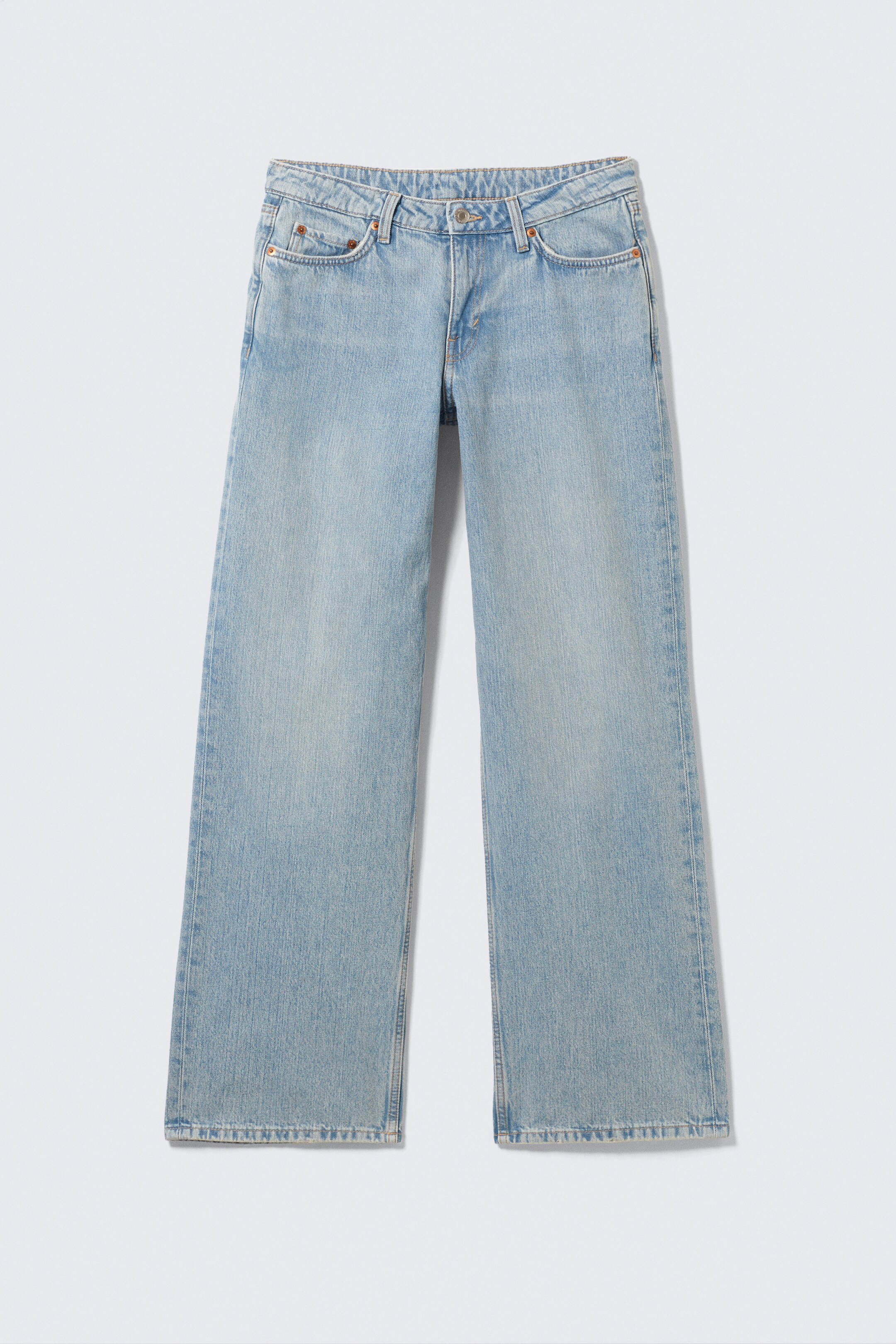 Se større billede: Ample lavtaljede loose jeans med vide ben - Lip Blue – lyseblå - DAME | H&M DK 6
