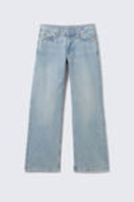 Lip Blue - Light Blue - Ample Low Rise Loose Wide Leg Jeans - 5