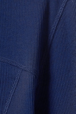 Bright Blue - Long-Sleeved Mesh Mock-Neck Top - 4