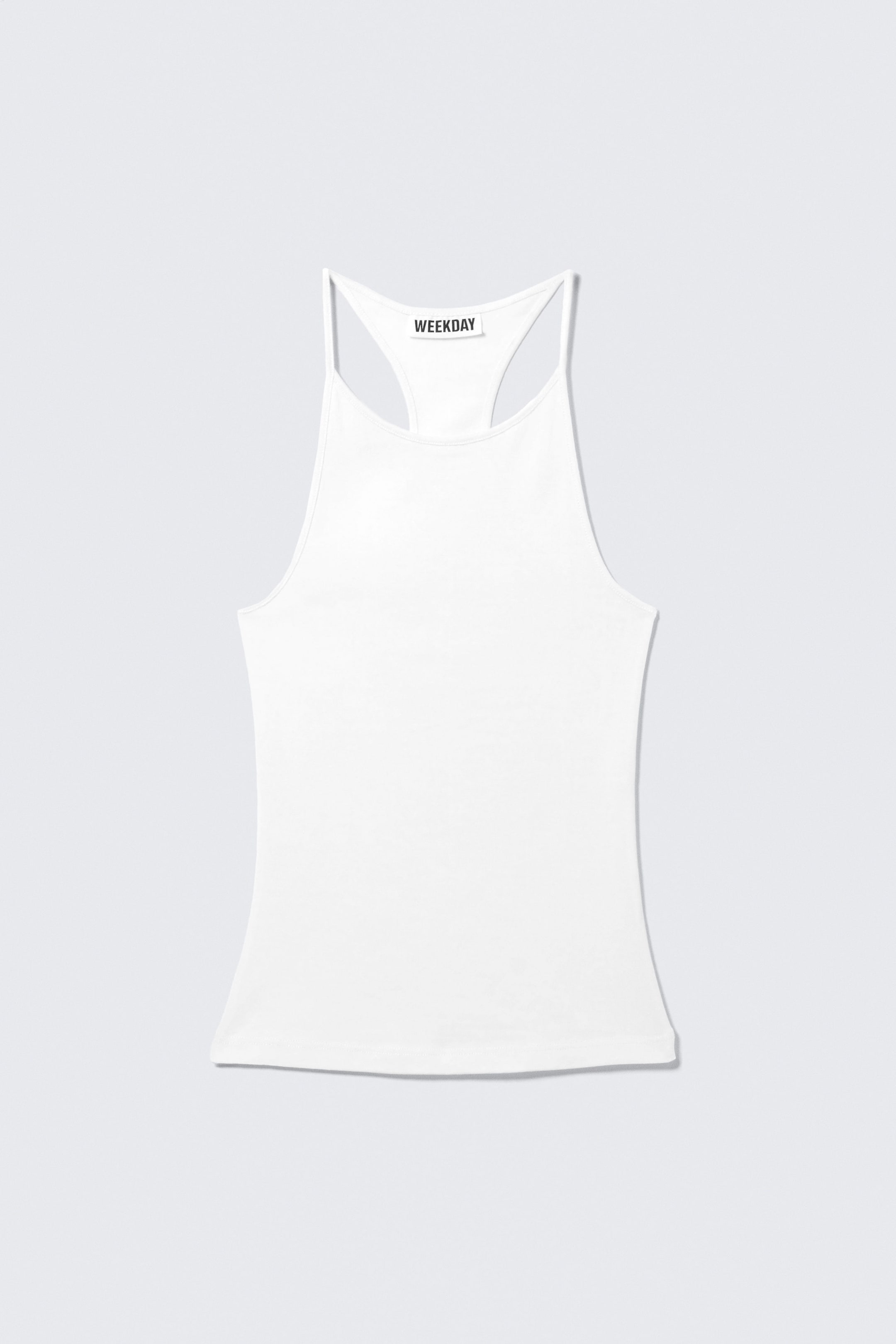 Offwhite - Schmal geschnittenes Racerback-Tanktop - 3