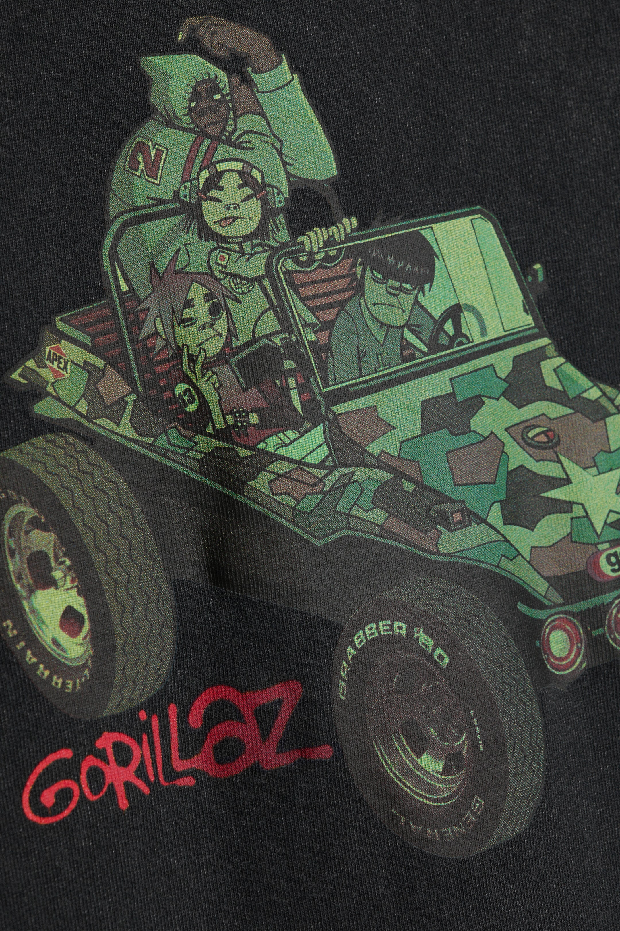 Washed Black - Gorillaz T-shirt i avslappnad boxig passform - 6