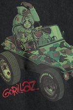 Washed Black - Gorillaz T-shirt i avslappnad boxig passform - 6