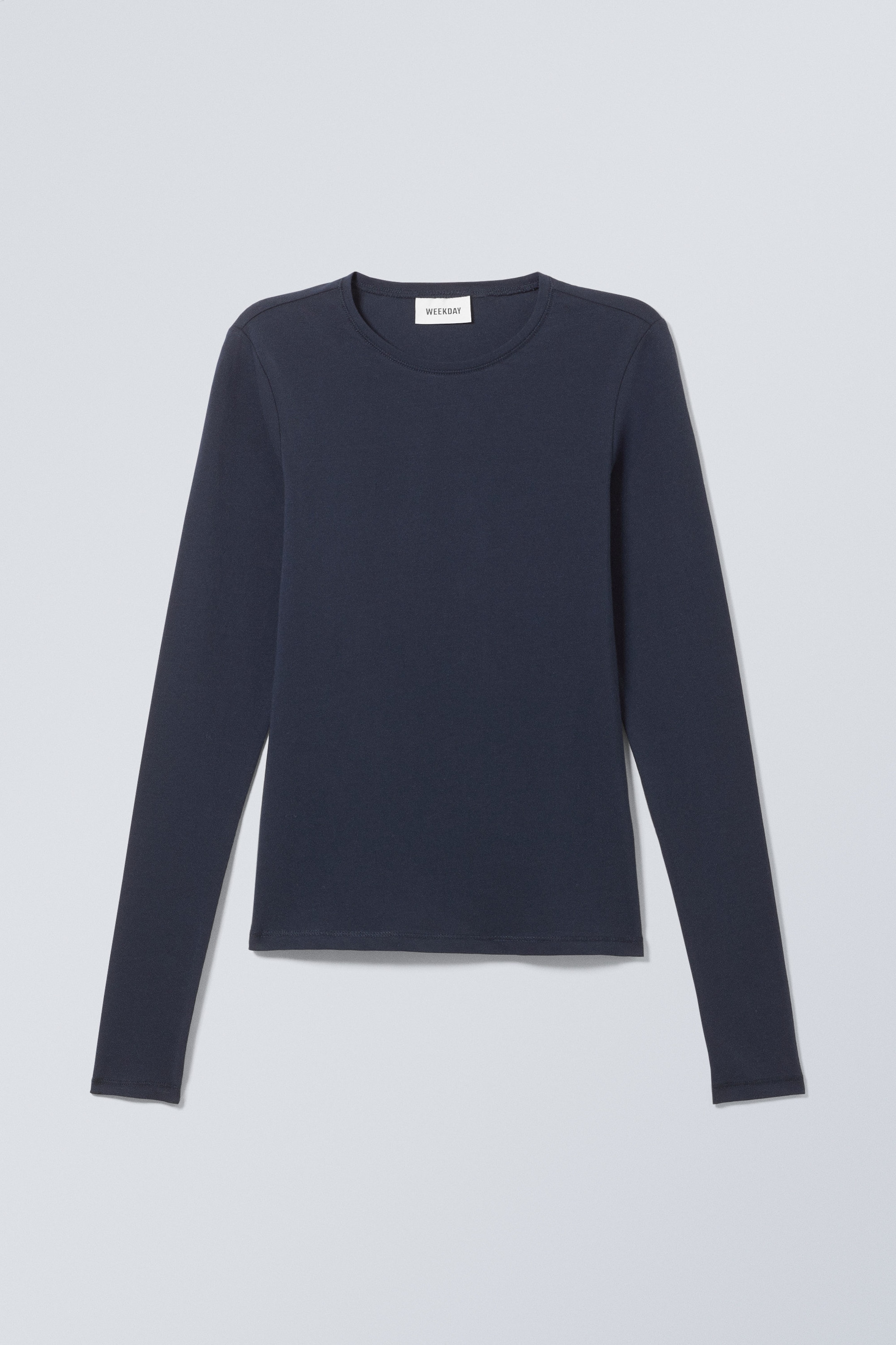 Dark Blue - Slim Fitted Long Sleeve - 0