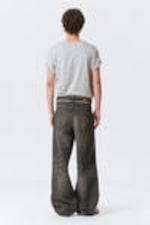 Mine Grey - Astro Loose Baggy Leg Jeans - 10