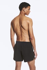 Black - Structured Mid-Thigh Swim Shorts - 2