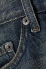 Baltic Blue - Dark Blue - Duchess Low Rise Distressed Mini Denim Shorts - 4