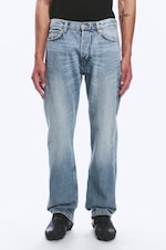 Blue Stream - Medium Blue - Space Mid Rise Relaxed Straight Leg Jeans - 1