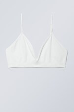 Weiß - Weicher Triangel-BH Cat - 0