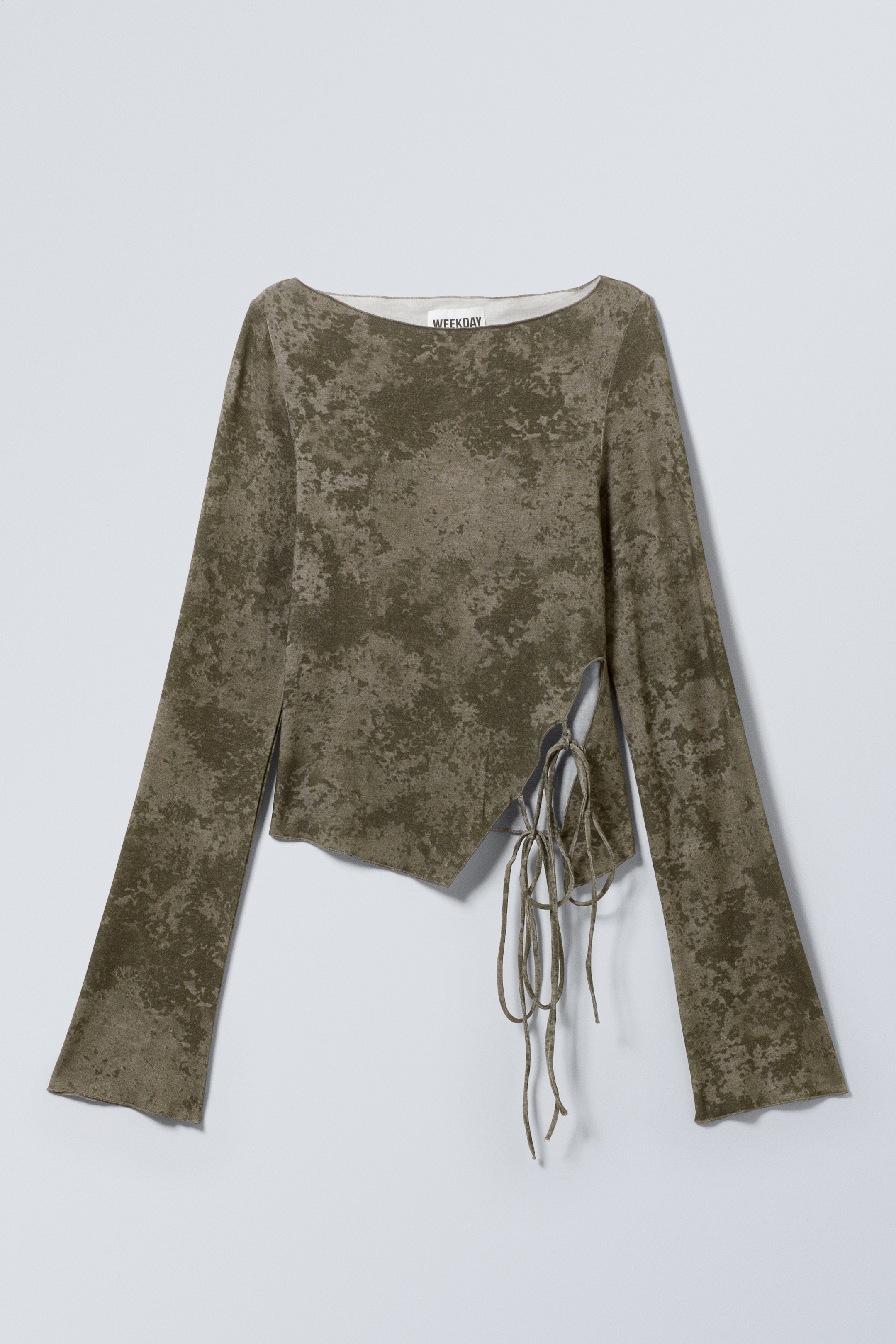 Nagyobb kép megtekintése: Side Tie Top - Taupe - Smoked Granite - NŐI | H&M HU 1