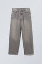 Clay Grey - Grey - Galaxy Loose Straight Leg Jeans - 0