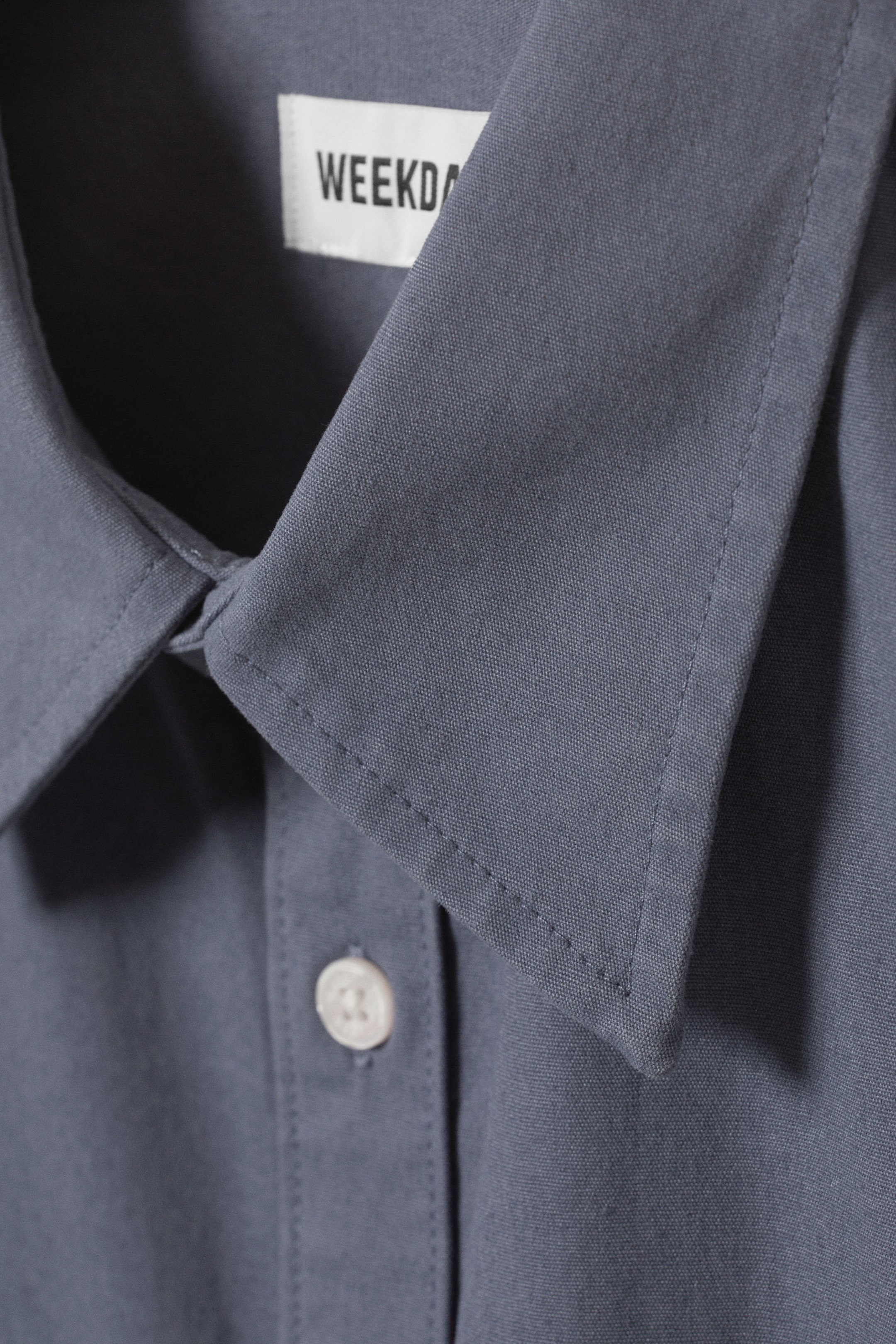 Dusty Blue - Crisp Cotton Short Sleeve Shirt - 2