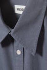 Dusty Blue - Crisp Cotton Short Sleeve Shirt - 1