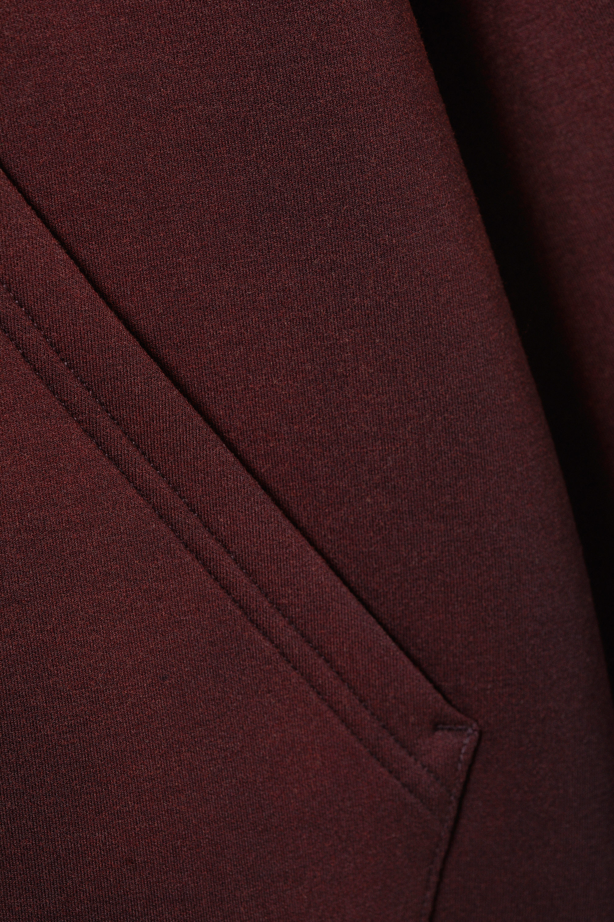 Verwaschenes Dunkelpflaume - Simon – Verwaschener Scuba-Zip-Hoodie. - 1