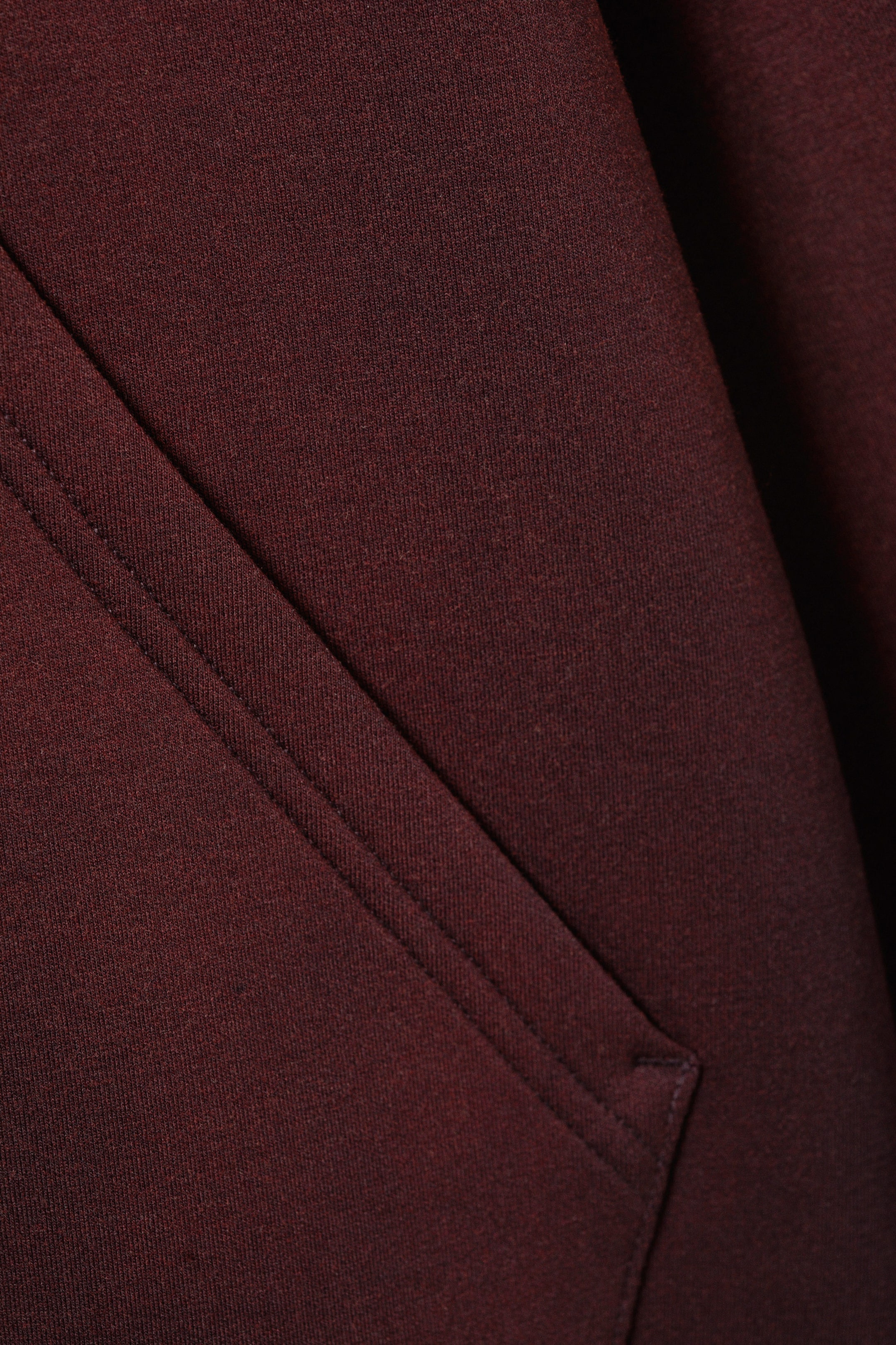 Washed Dark Plum - Simon Washed Scuba Zip Hoodie - 1