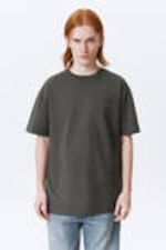 Dark Grey - Oversized Heavyweight T-shirt - 0