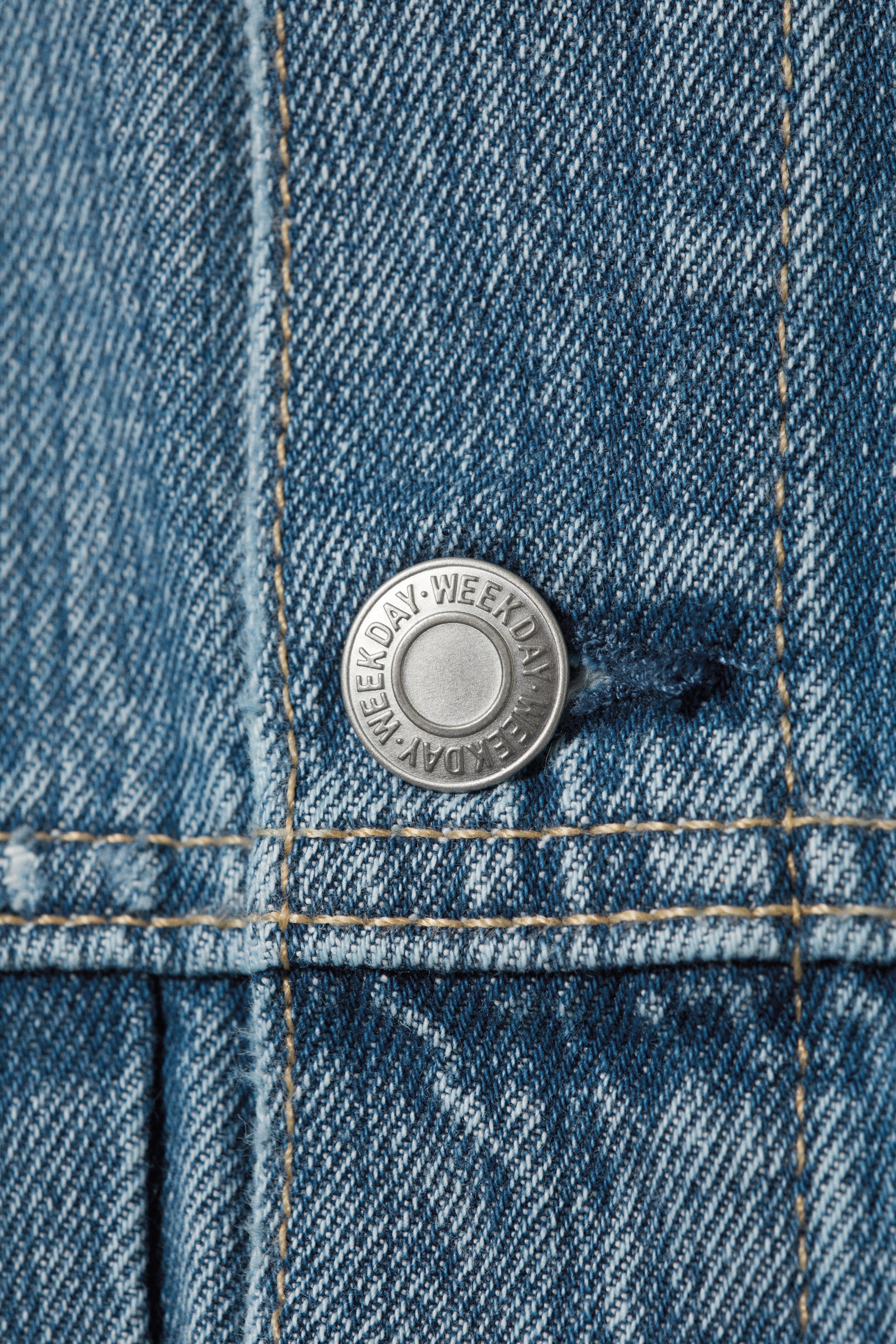 Blue Stream – middels blå - Relaxed Fit Denim Jacket - 2