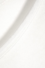 Wit - Ruimvallend T-shirt met lange mouwen - 4