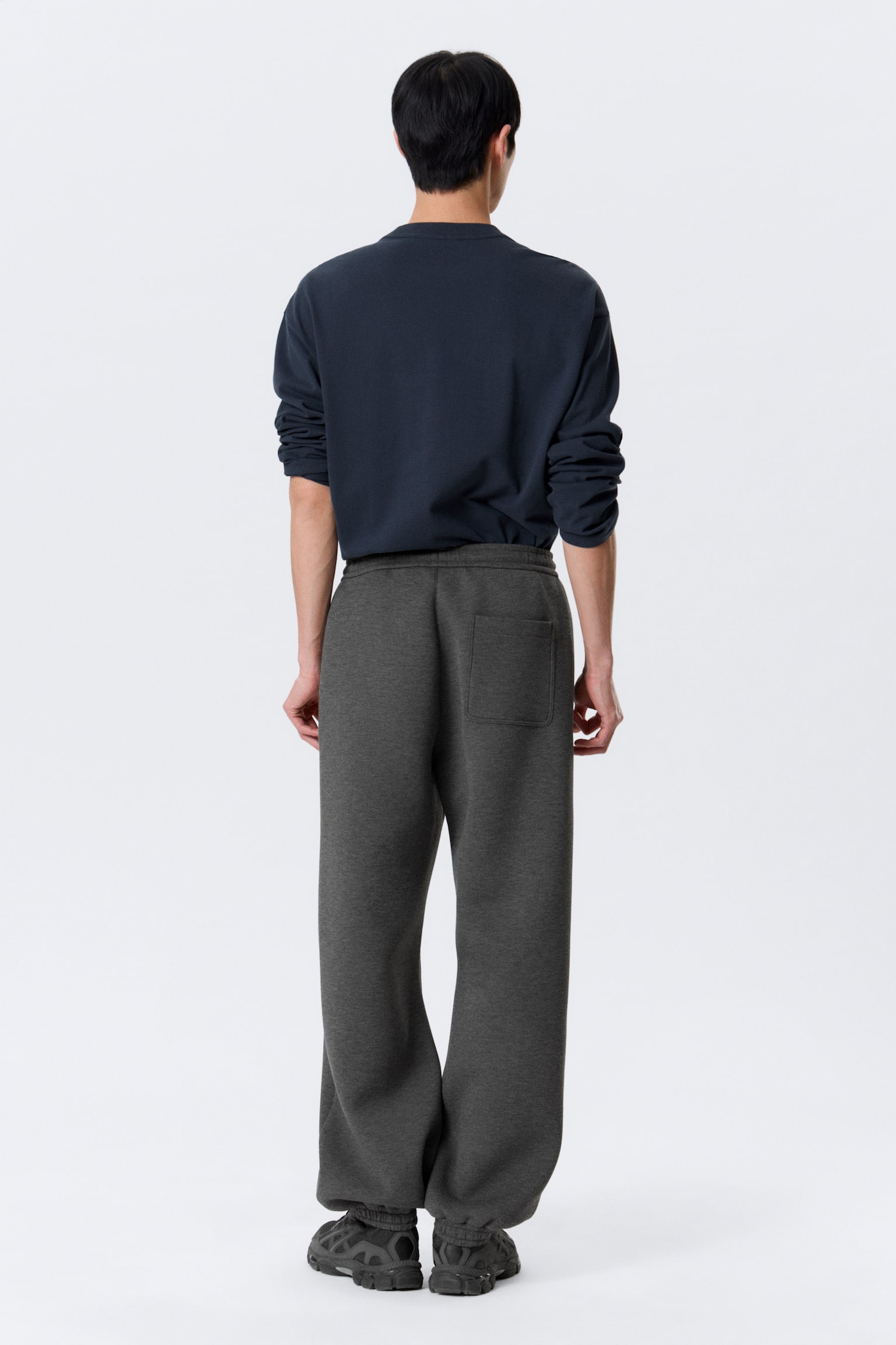 Pantaloni da tuta Simon in scuba - Grigio scuro - 6