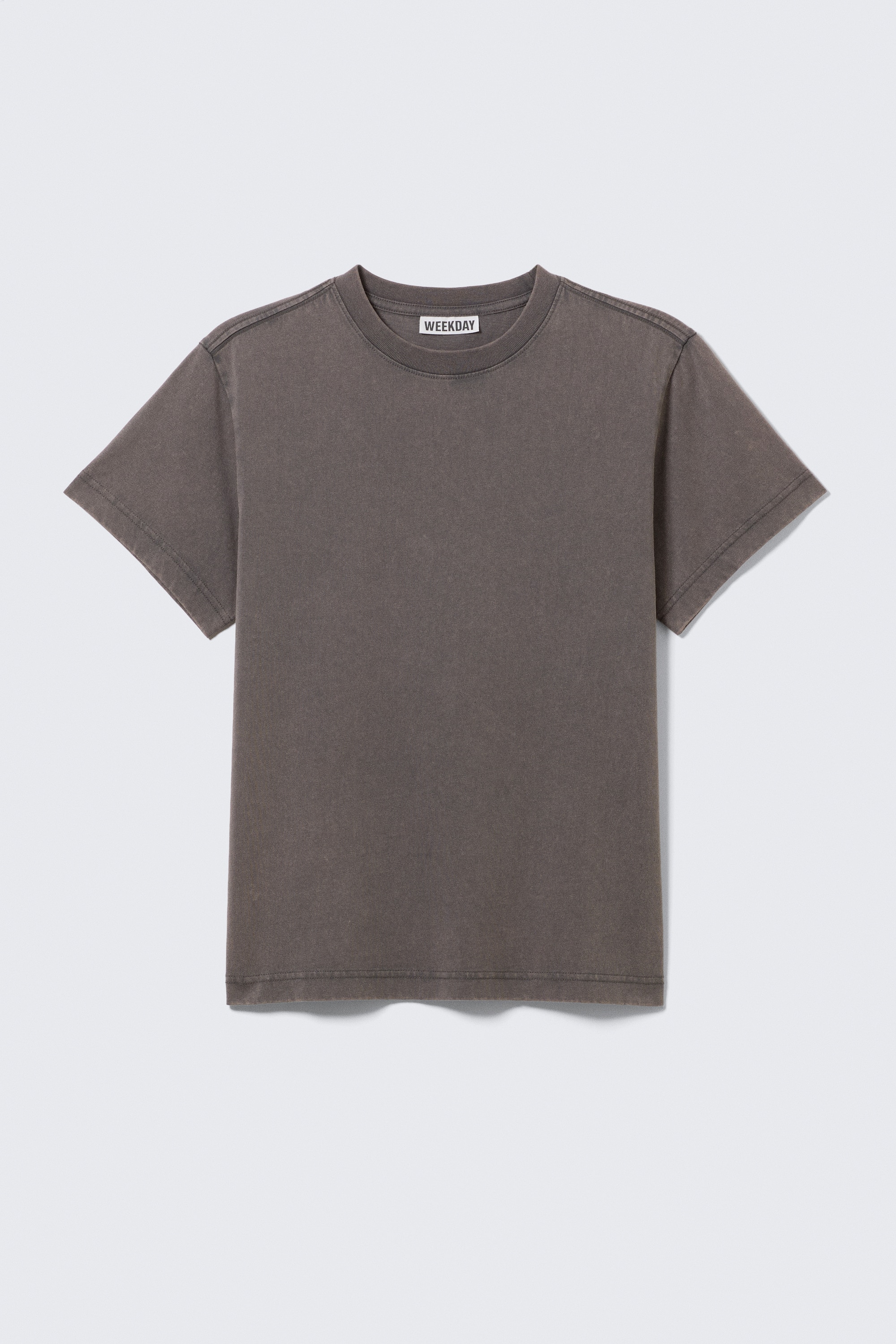 T-shirt in cotone - Grigio scuro/Blu