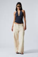 Dark Blue - Deep Halterneck Top - 2
