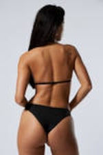 Schwarz - Neckholder-Triangel-Bikinioberteil - 2