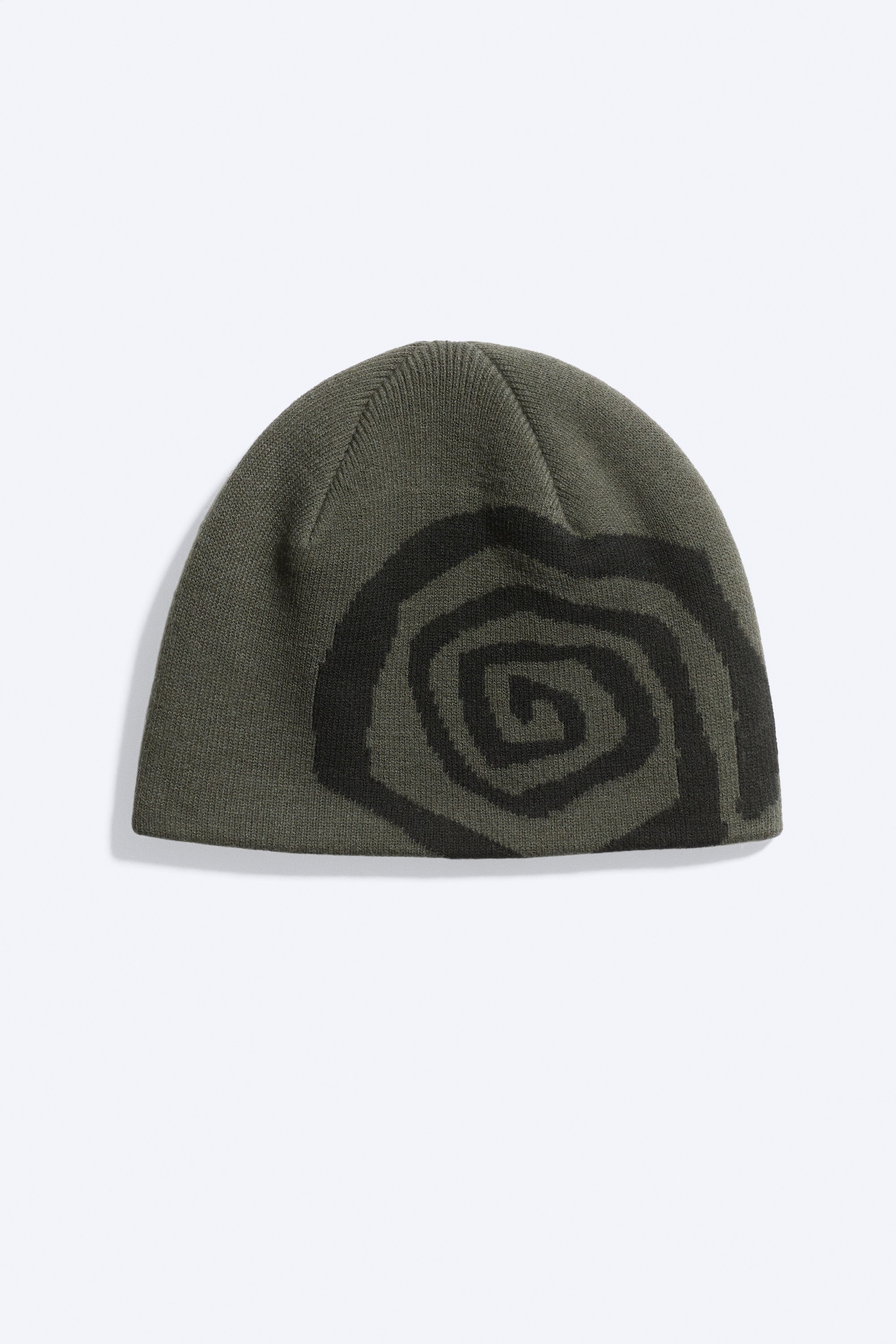 Gorro de canalé - Verde caqui oscuro - Espiral