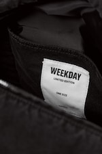 Dark Grey - Rounded Canvas Crossbody Bag - 4